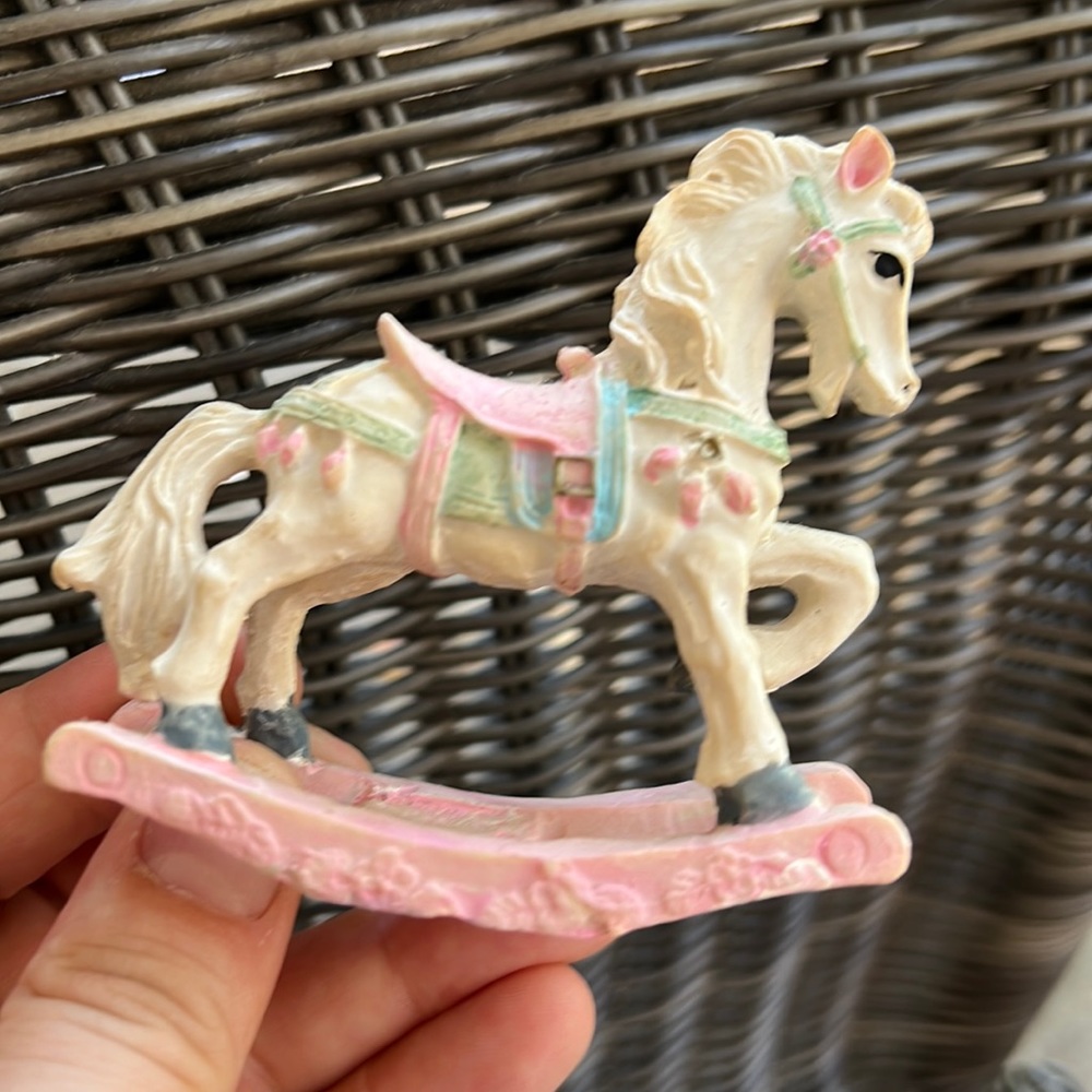 Vintage Rocking Horse Figurine
